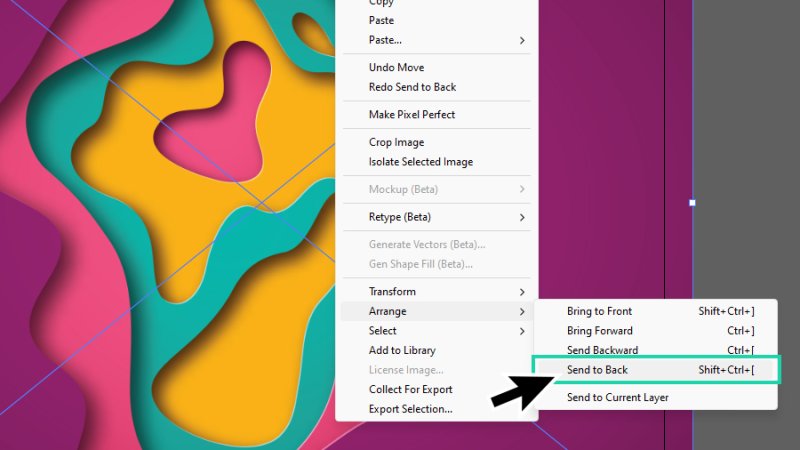 arranging image layer position inside artboard in illustrator