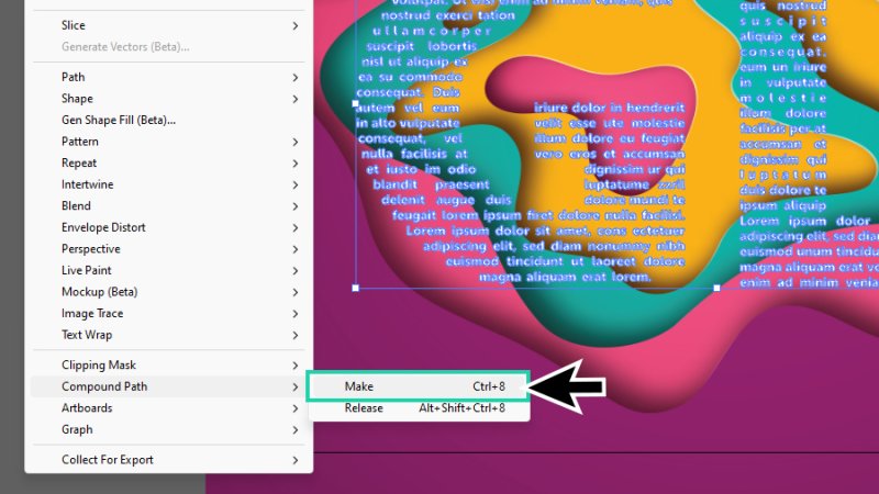 creating compound path in illustrator