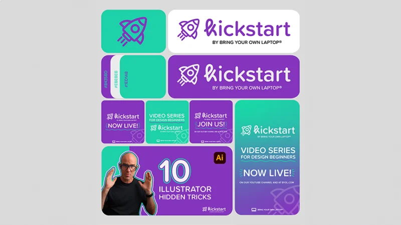 Various logos for the BYOL Kickstart series